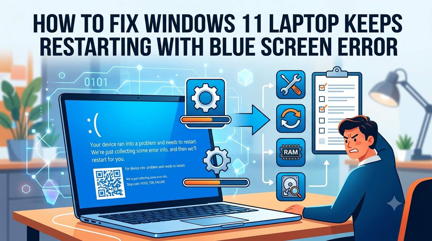 How to Fix Windows 11 Laptop Keeps Restarting with Blue Screen Error