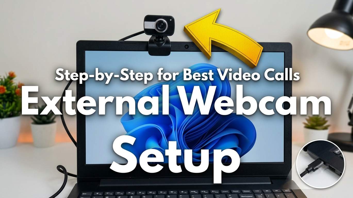 How to Connect and Use an External Webcam on Windows Laptop