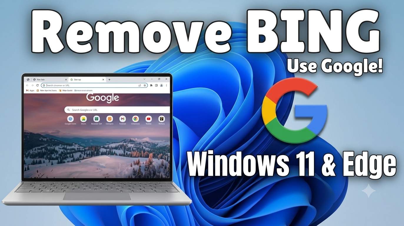 Windows 11 Start menu search with Bing web results turned off and Edge search settings