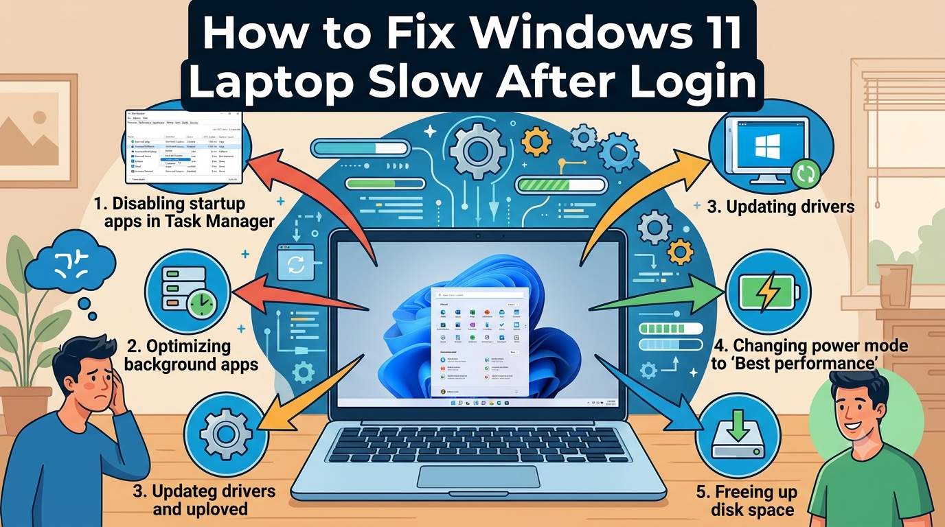 Windows 11 Laptop Slow After Login? 12 Fixes That Work